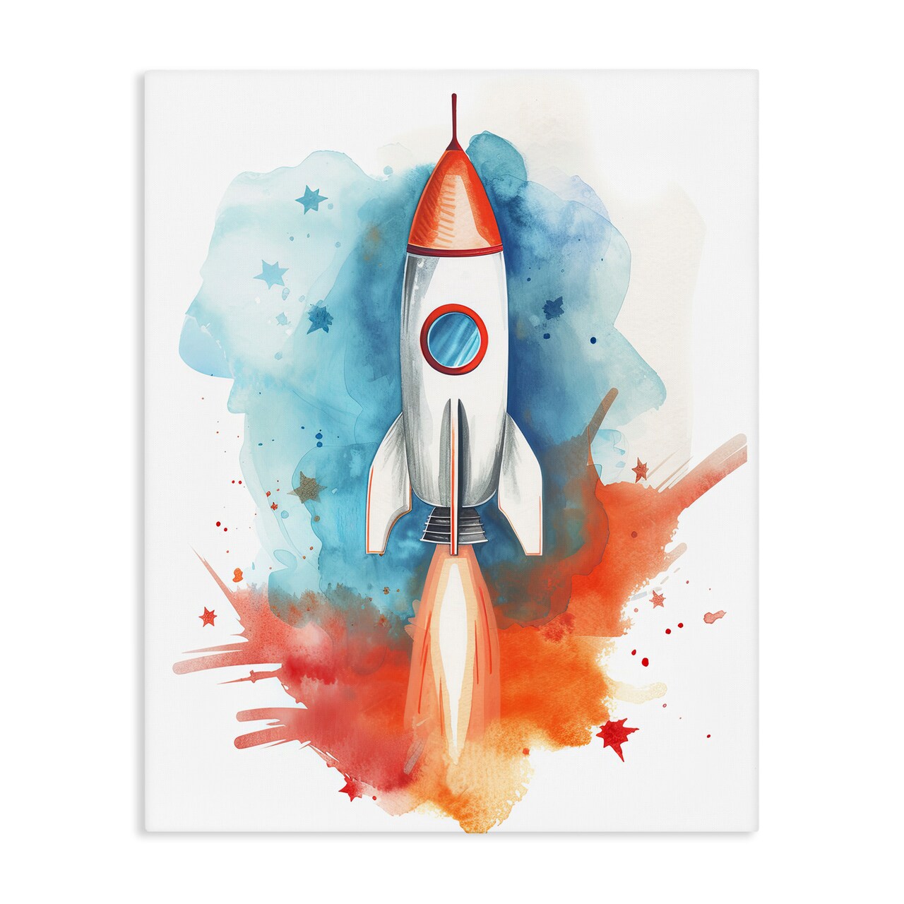 Stupell Industries Rocket Launch Adventure Canvas, design by Ray Powers